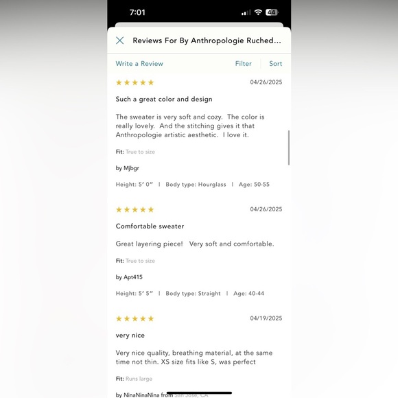 NWT new XL Anthropologie ruched sleeve turtleneck top raspberry pink stretchy - Picture 8 of 17